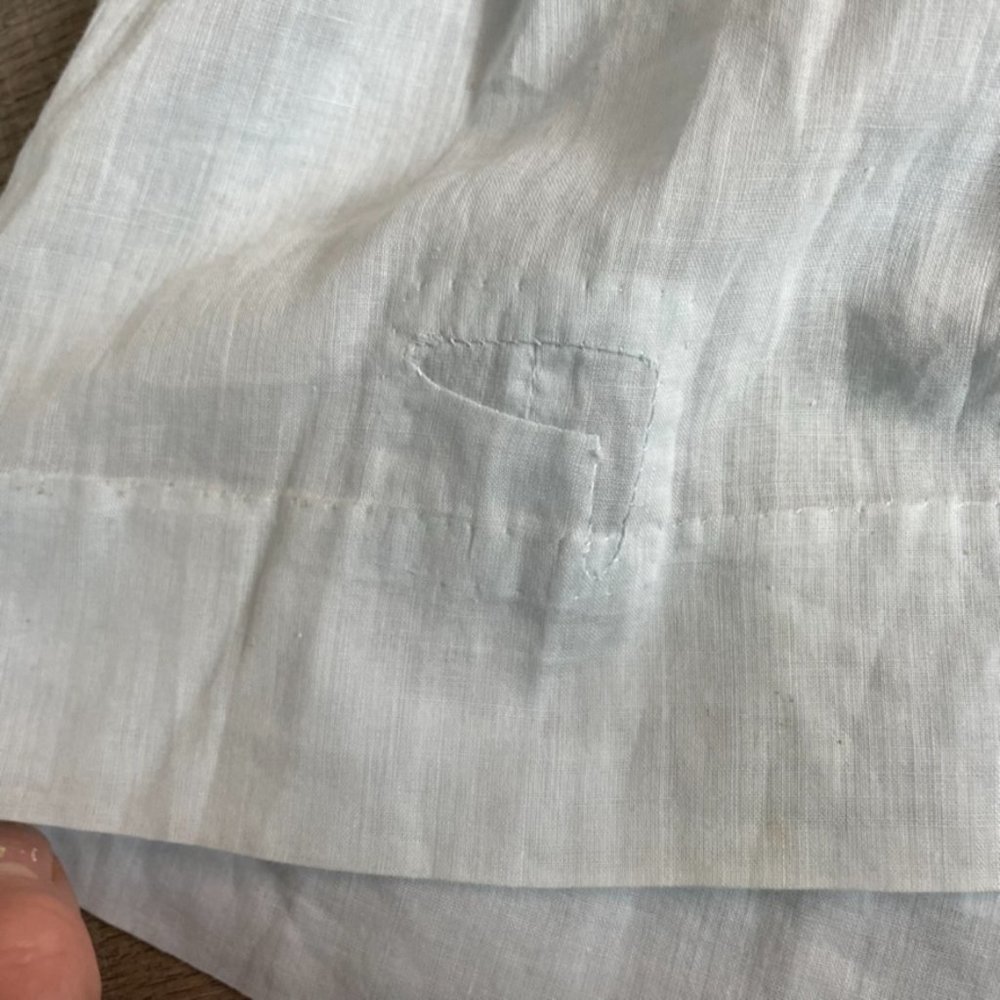 Vintage 40's 50's Handmade Blue Embroidered Baby Jumper - Picture 8 of 9